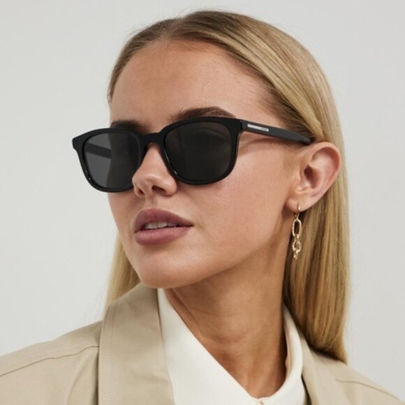 Prada Women Sunglasses Black Grey Square PRA21S 16K08Z NEW AUTHENTIC main image 4